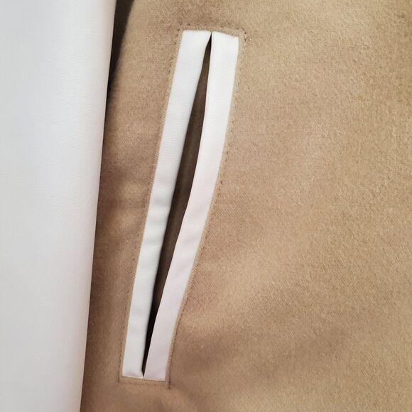 True Religion Buddha Logo Two Tone Varsity Letterman Jacket Men’s XL Leather NWT - Picture 4 of 16